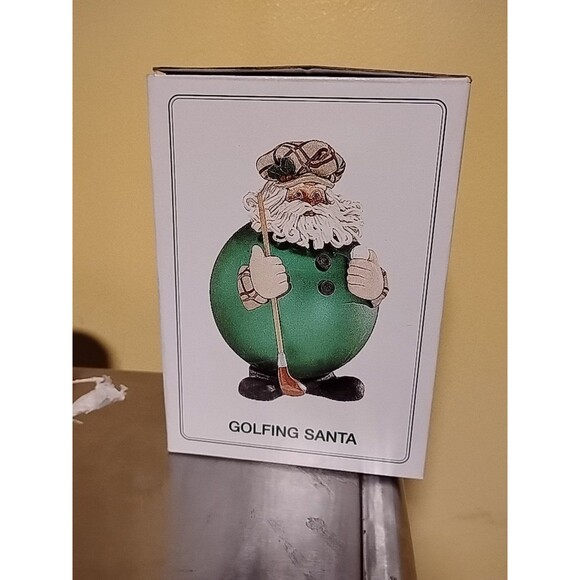 Dept 56 Golfing Santa Ornament - Picture 1 of 3